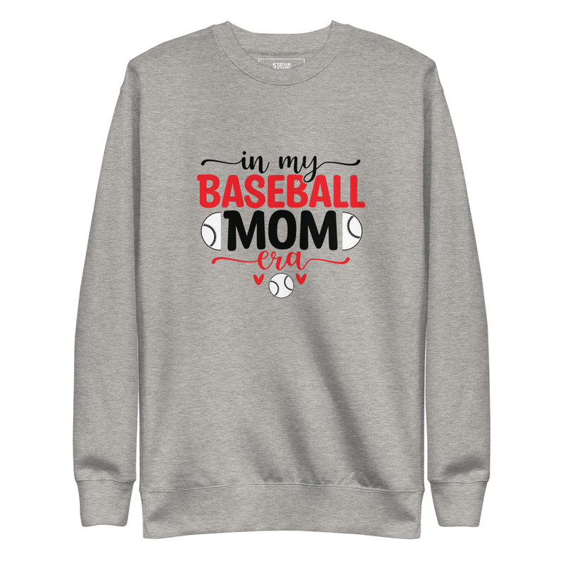 Baseball Mom Era - Premium Sweatshirt – XL, Carbon Grey