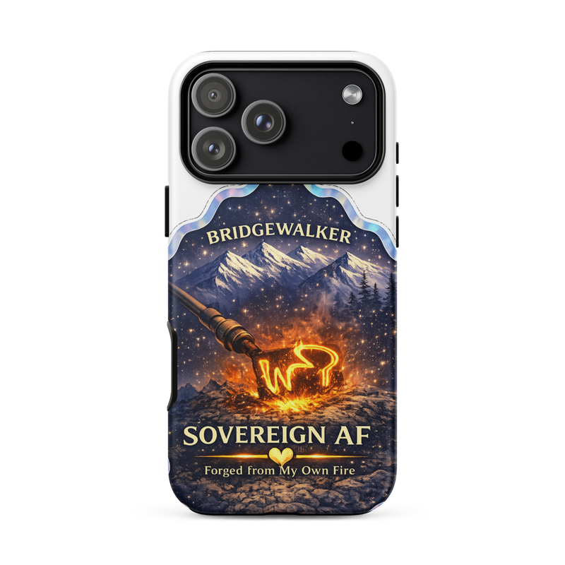 "Sovereign AF – Forged from My Own Fire" Tough Case for iPhone® – iPhone 17 Pro Max, Matte