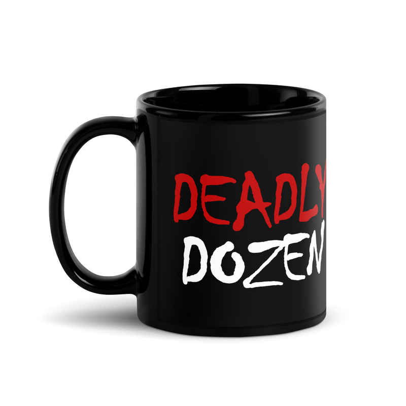 Black Deadly Dozen Mug, Black