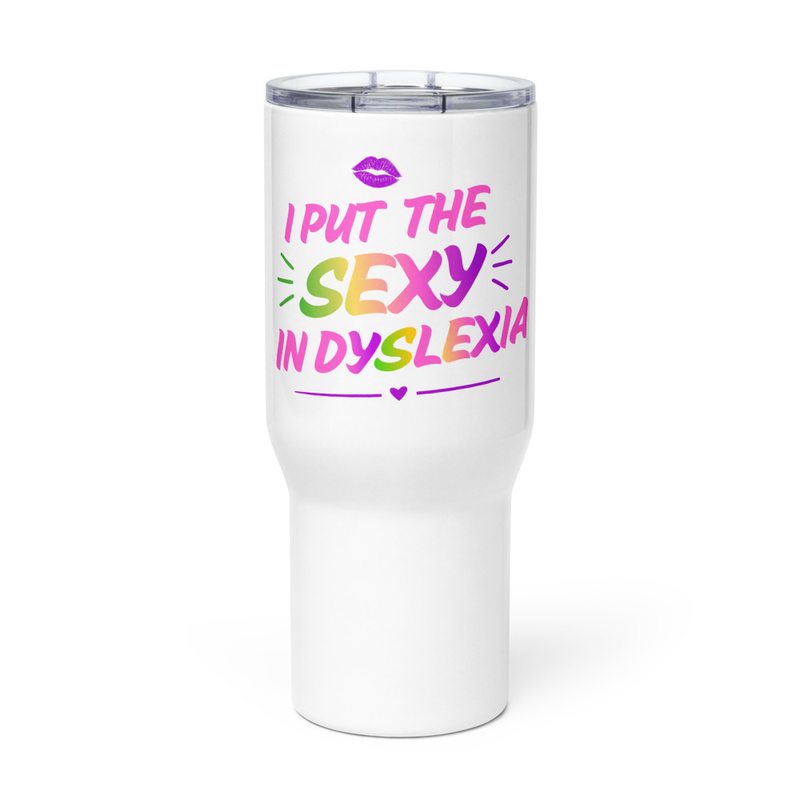 Travel mug with a handle