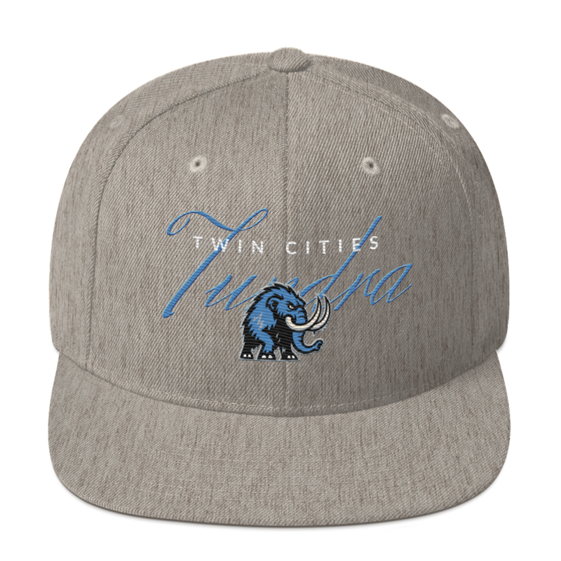 Twin Cities Tundra - Snapback Script Hat – One size, Heather Grey