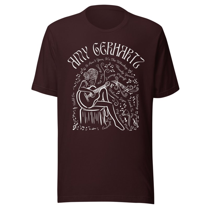 Amy Gerhartz Unisex t-shirt – 3XL, Oxblood Black
