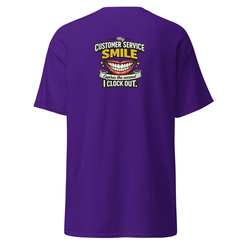 Customer Service Unisex classic tee – M, Purple
