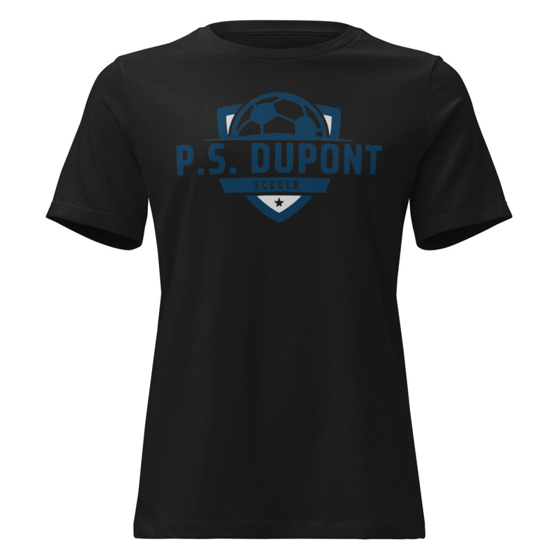 P.S. duPont Soccer Women's Relaxed T-Shirt – XL, Black