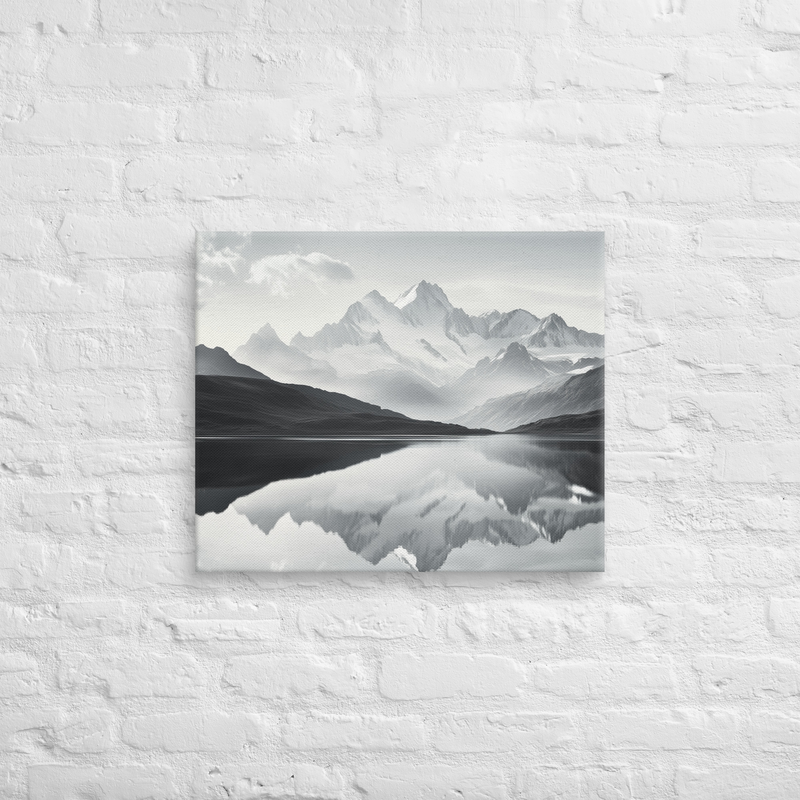 A Peaceful Mountain Landscape on Canvas | Wall Art On Canvas