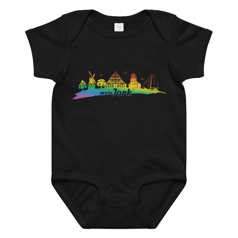 Baby jersey Strampler Regenbogen