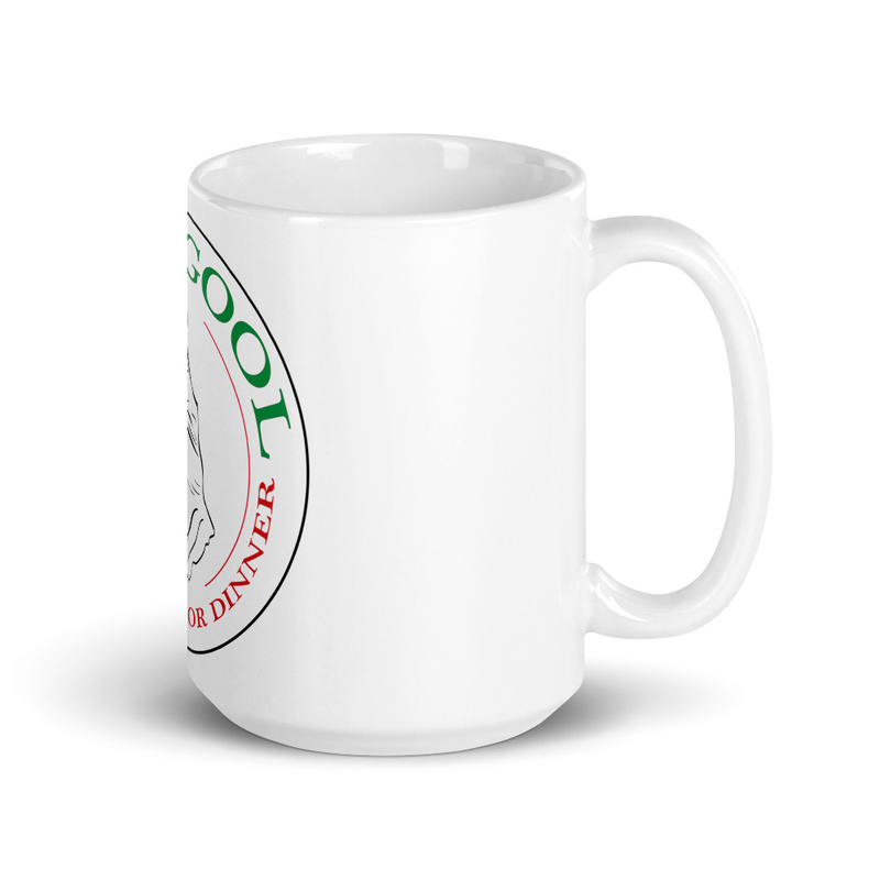 Gabagool - Italian Hand Gesture White glossy mug