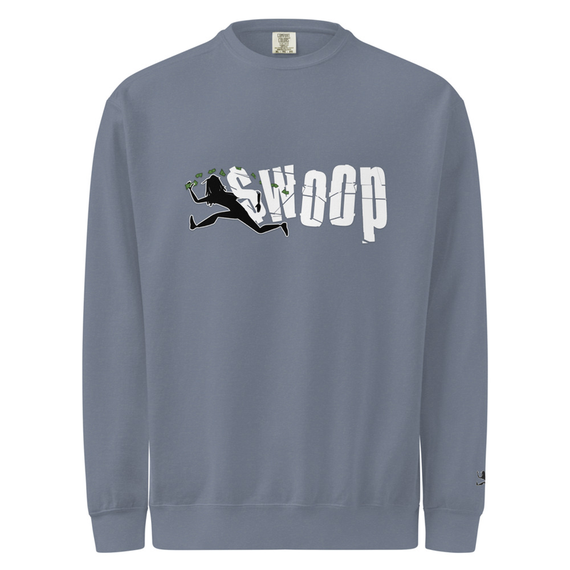 "Go Get Da Money" Sweatshirt – S, Blue Jean
