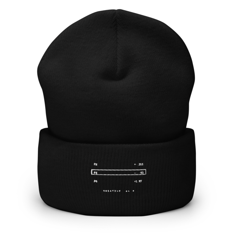Negative Delta Beanie mockup