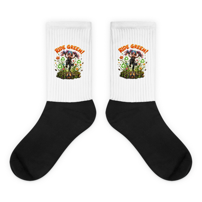 Harper Ride Green Socks