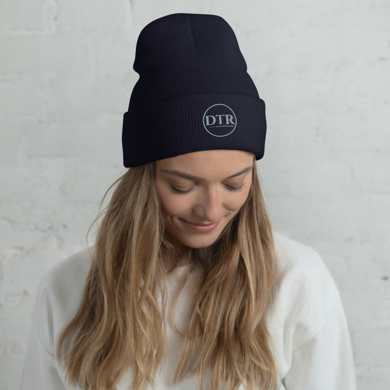 DTR Cuffed Toque/Beanie Grey Logo