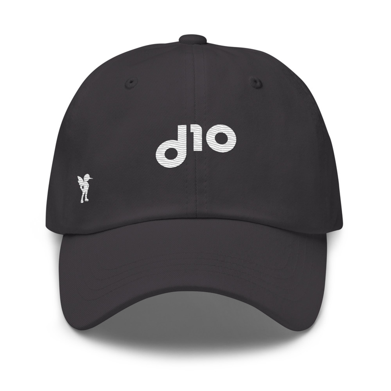 Unisex Hat | White Logo – One size, Dark Grey