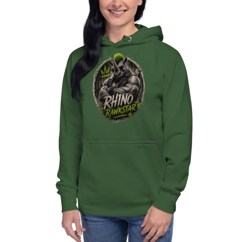 Rhino Rawkstar Emblem Unisex Hoodie