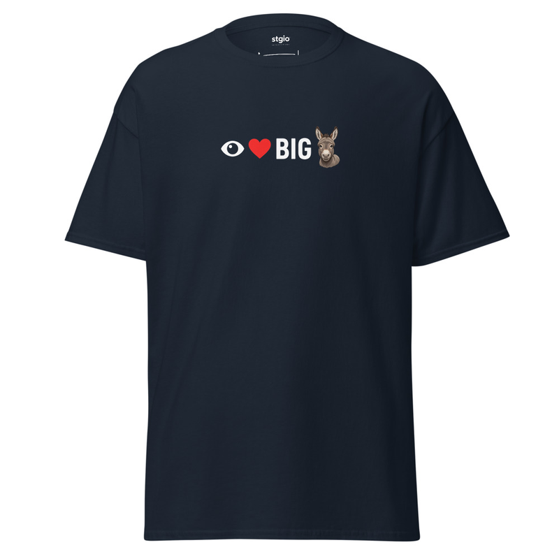 I luv Big A**** Unisex classic tee – L, Navy