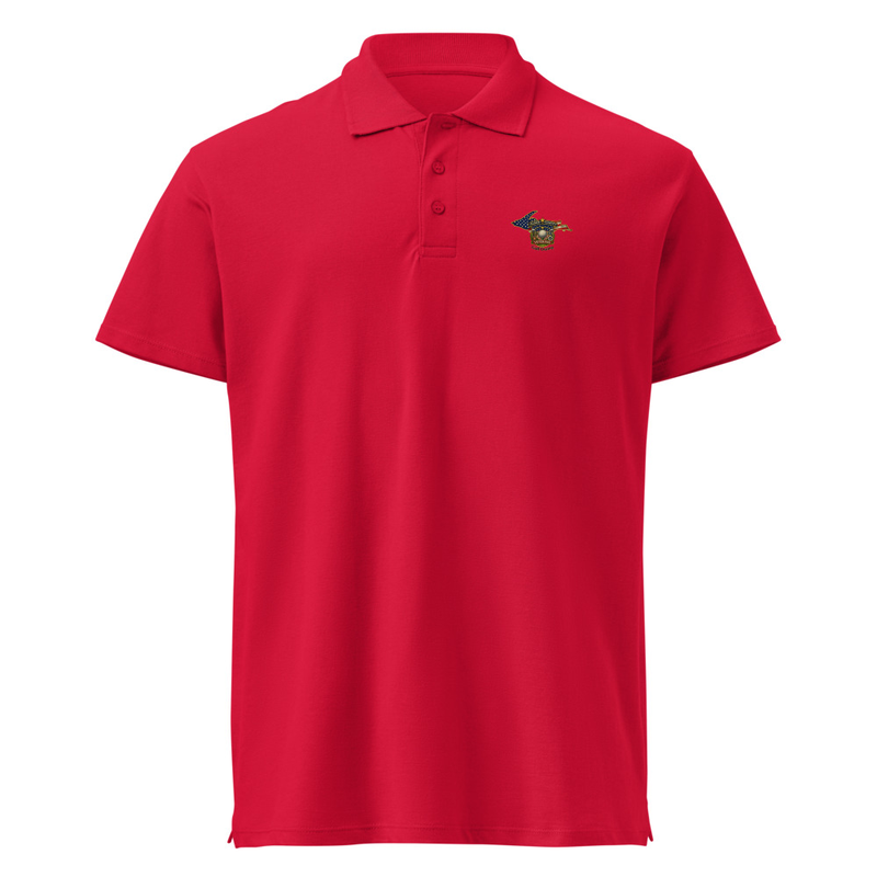 Men's Alger Country Golf Outing Premium pique polo shirt – XL, Red