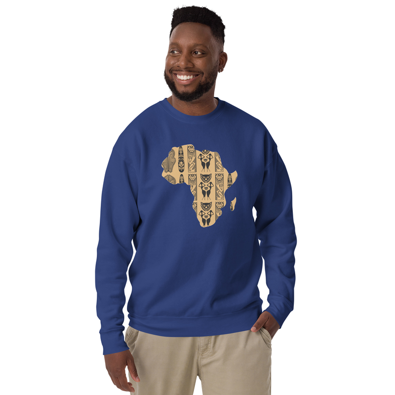 AFRIKA10V Unisex Premium Sweatshirt – M, Team Royal
