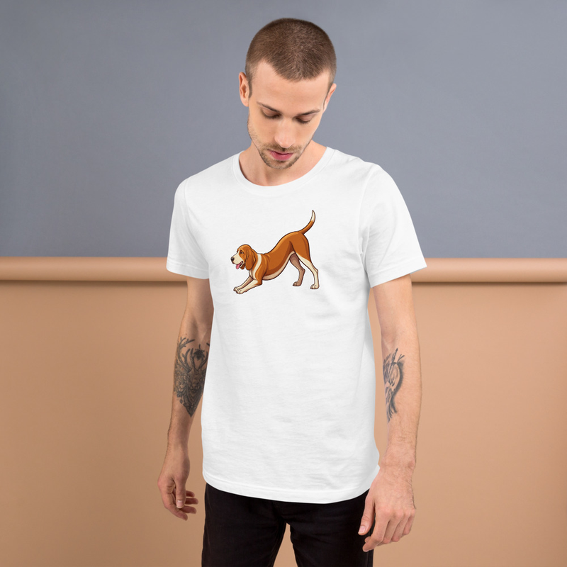 Bracco Italiano Downward Dog Yoga Unisex Tee