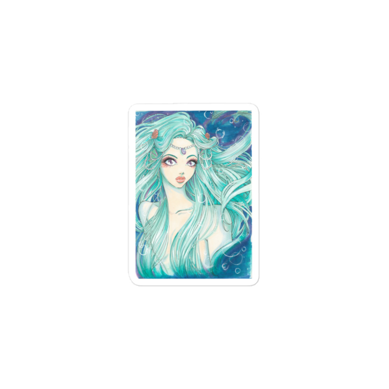 Mermaid -- Bubble-free stickers