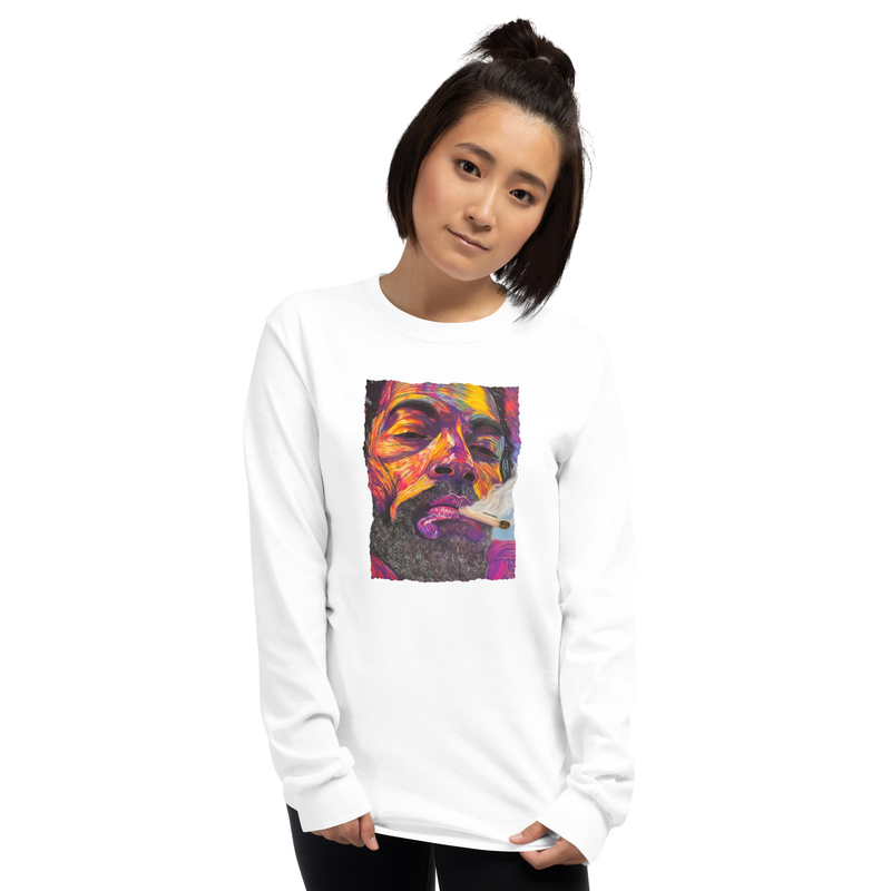 Peace and Love - Unisex Long Sleeve Shirt – XL, White