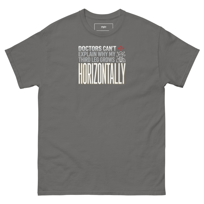 Dr can't explain Unisex classic tee – S, Charcoal