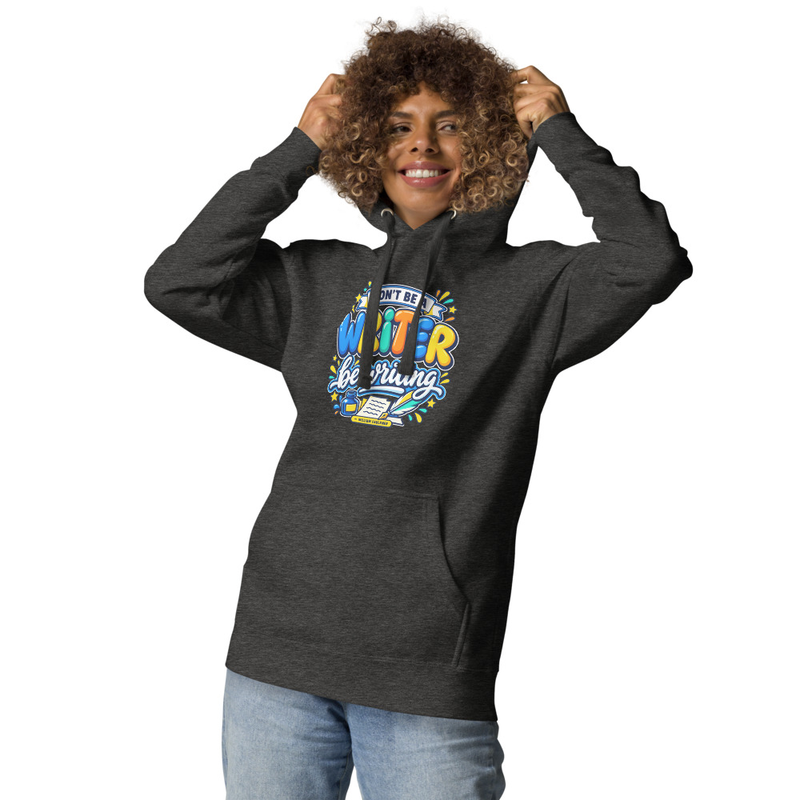 Be Writing - Adult Hoodie – XL, Charcoal Heather