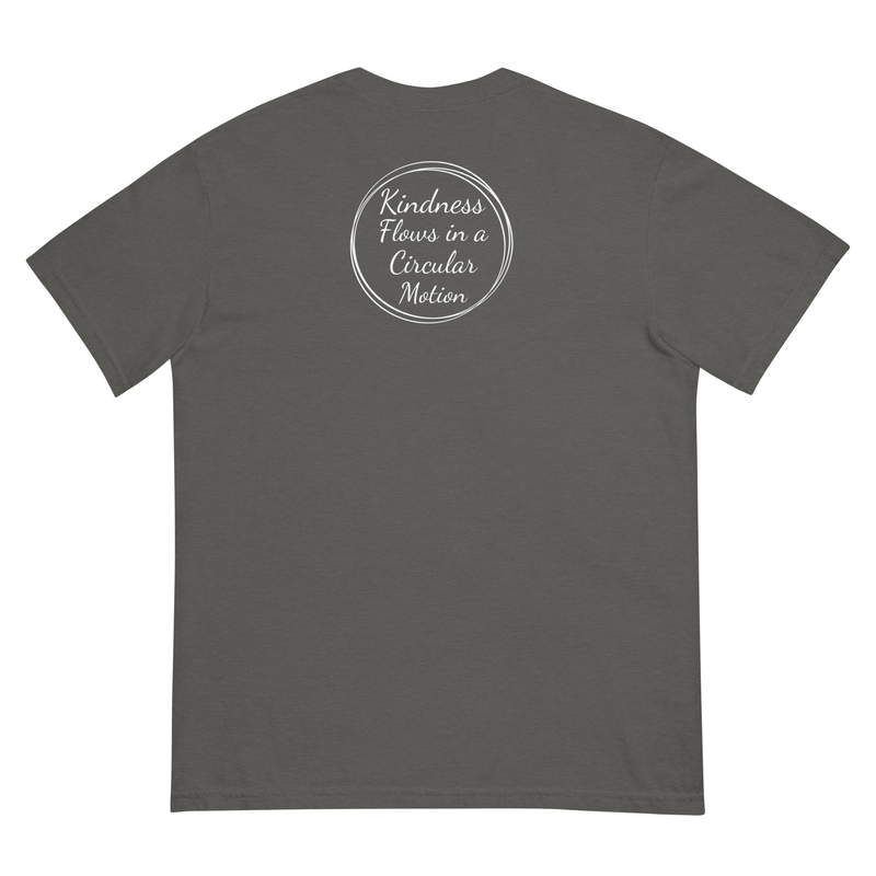 Kindness Flows Back Print Unisex heavyweight tee