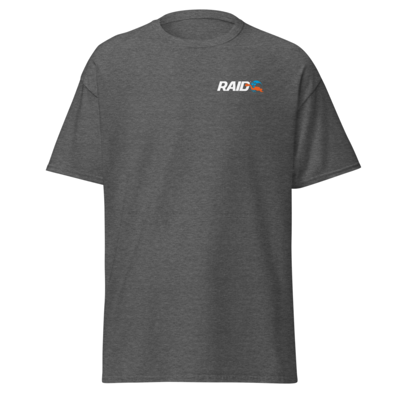 RAID Wear Dolphin Unisex T-Shirt – S, Dark Heather