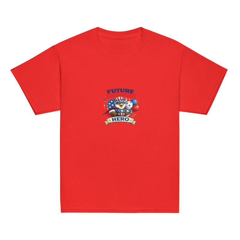 BMT Kids Future American Hero Youth classic tee – S, Red