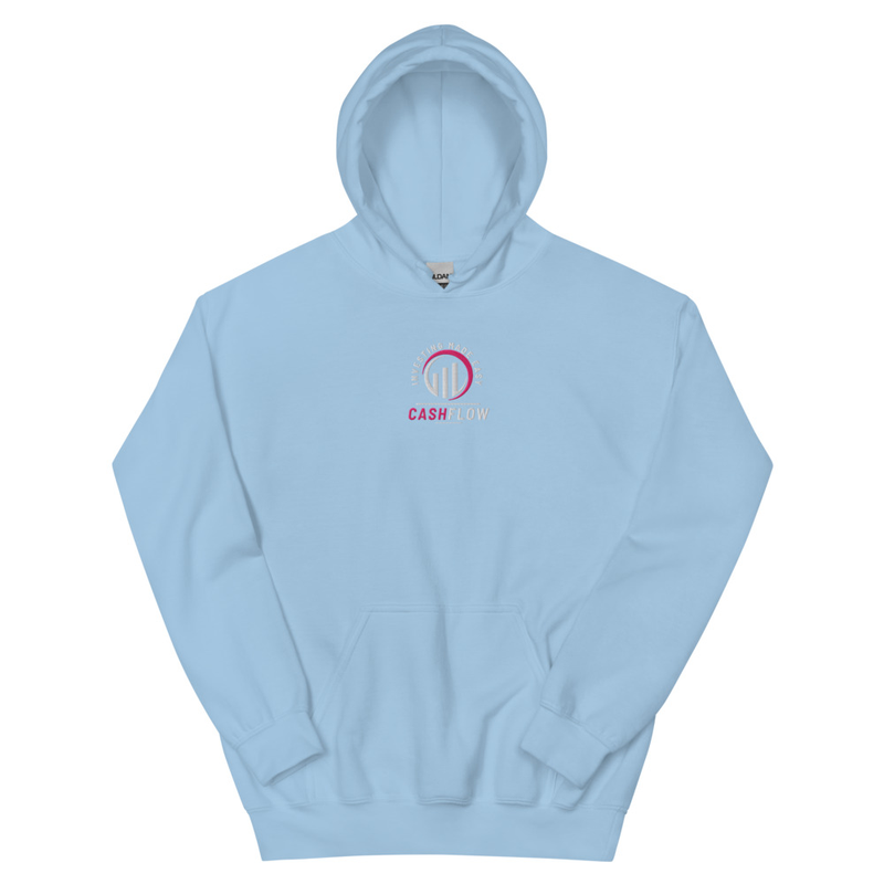 Cashflow Investing Inc Embroidered Hoodie v.3 – M, Light Blue