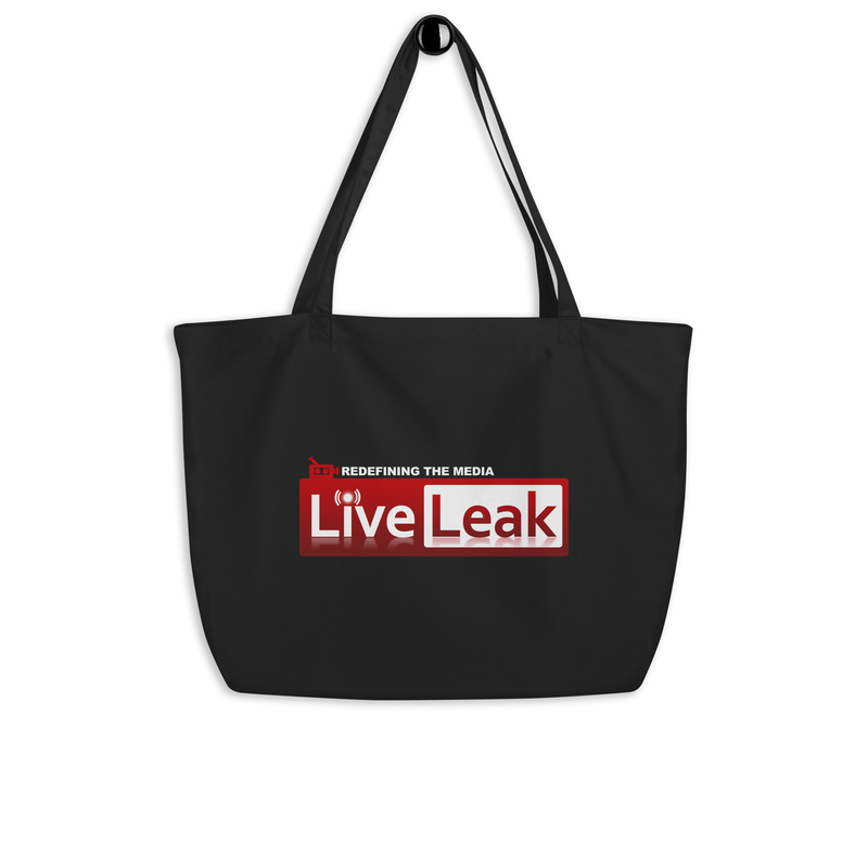 Official LiveLeak Large organic tote bag