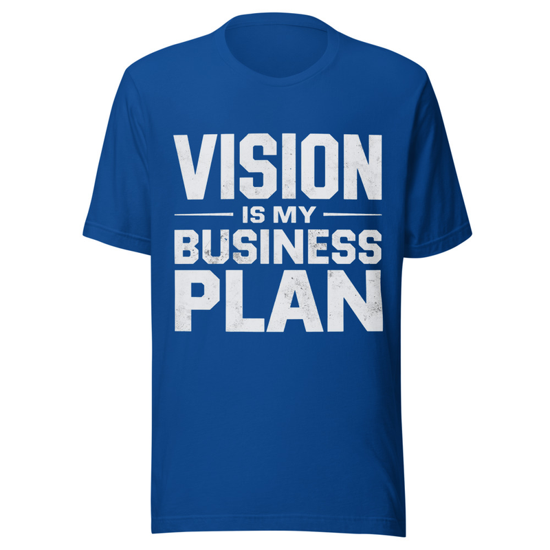 Vision is my Business Plan - Midnight Tone – S, True Royal