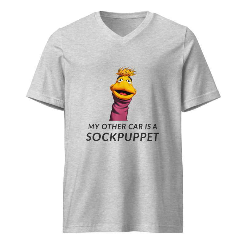 Sockpuppet Unisex Short Sleeve V-Neck T-Shirt