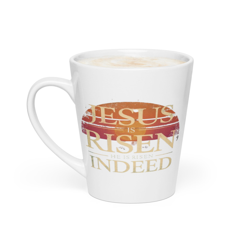 Jesus is Risen Latte mug