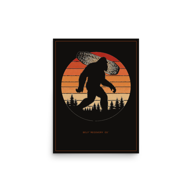 Trail Squatch Poster mockup