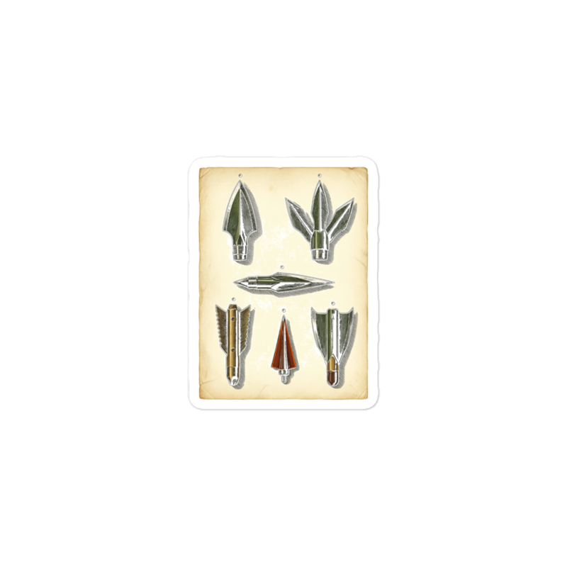 The Broadhead Plate Sticker — Bowhunting merch