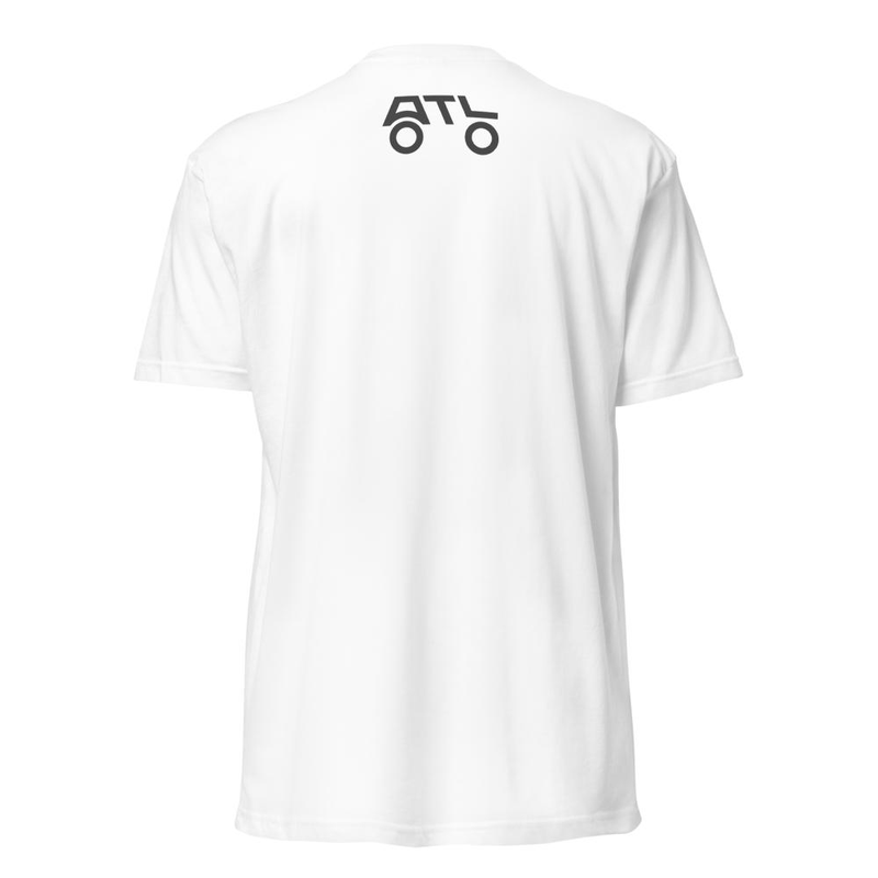 Wordmark Front T-Shirt (Brand Mark Rear) - ROAD / BLACK LOGO – XS, White