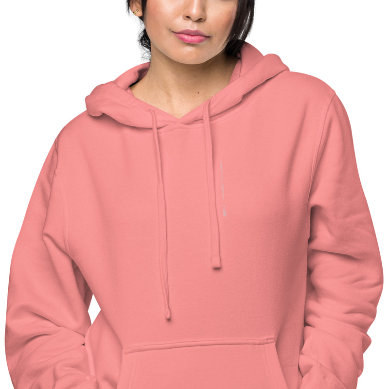 PowHer™ Unisex pigment-dyed hoodie – XL, Pigment Pink