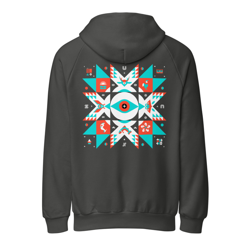 Sun Jr. Many Moon Hex - Super Heavyweight Hoodie | Lane Seven