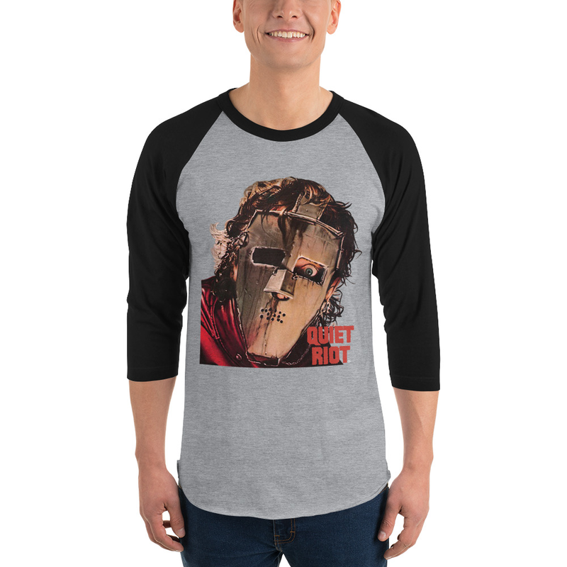 OFFICIAL QUIET RIOT 3/4 sleeve raglan shirt