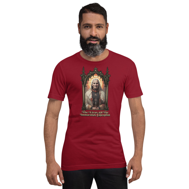 Virus of the Immaculate Conception Saint Fauci Unisex t-shirt