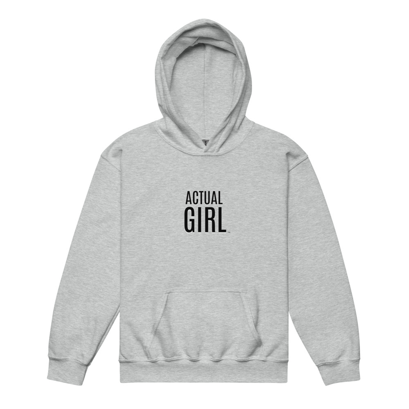 "Signature" Actual Girl Hoodie - for Girls – XL, Sport Grey