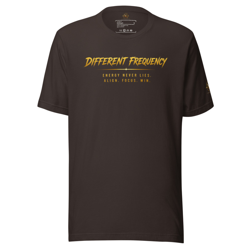 Different Frequency (Unisex t-shirt) – XL, Brown