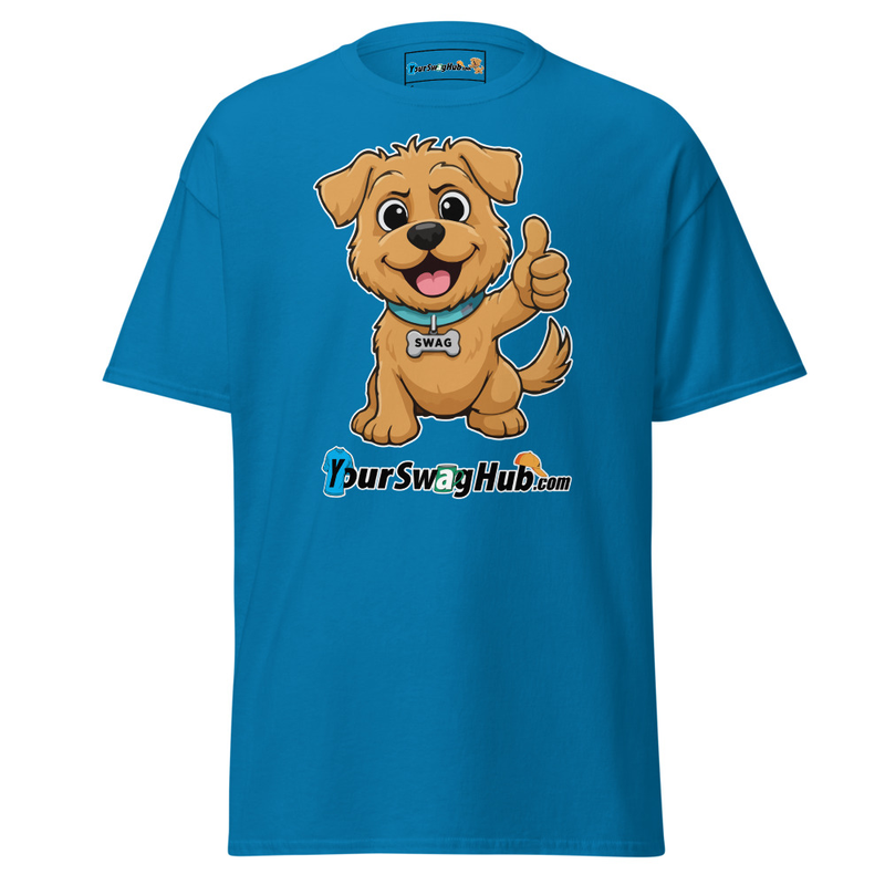 Swag | YourSwagHub.com Thumbs-up Classic Tee – S, Sapphire