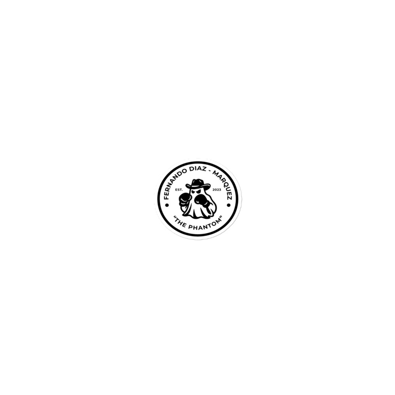 "THE PHANTOM" STICKER – 15″×3.75″, White