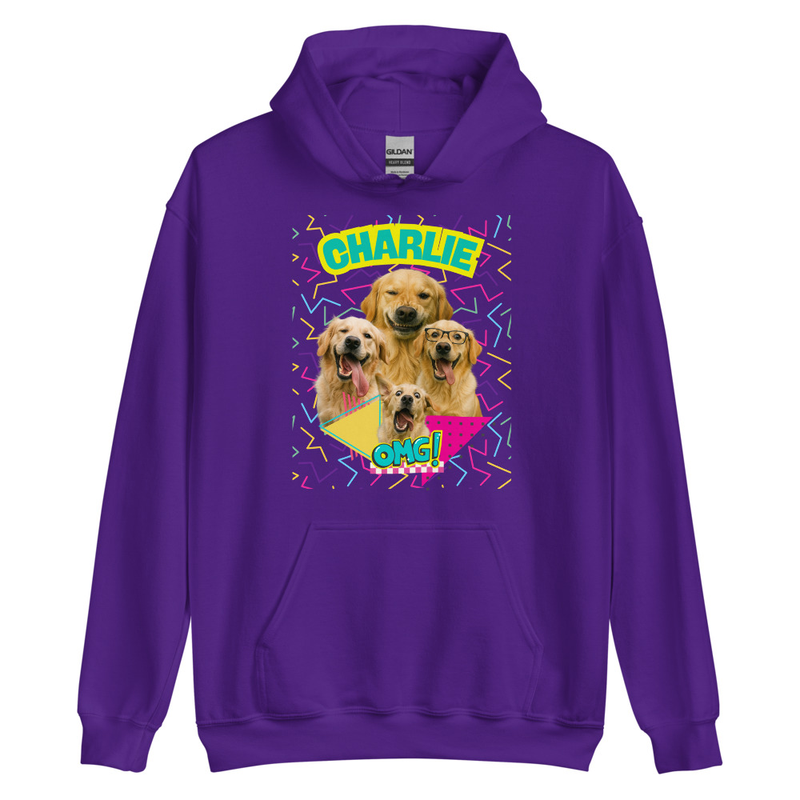 Retro Personalized Pet Party - Unisex Hoodie