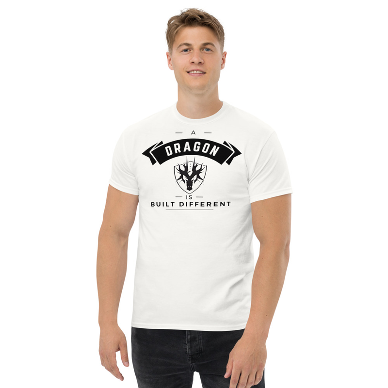 White Unisex classic tee Built Different