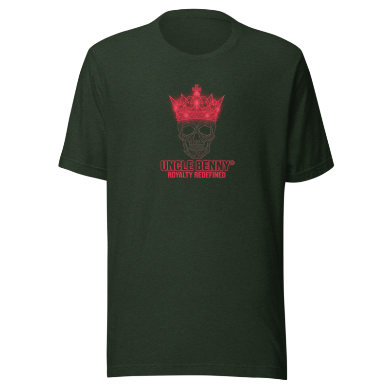 Uncle Benny ® Skull Crown II T-Shirt Neon Red EST 2020