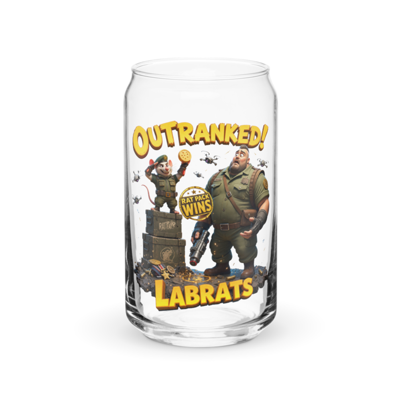 Outranked 16oz Can Glass