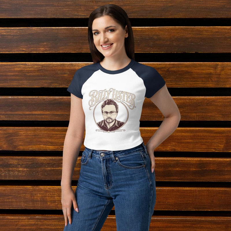 Billy Lister | Women’s micro rib raglan baby tee