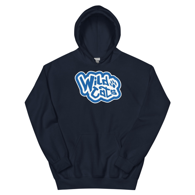 Wildcats Unisex Hoodie - Blue – L, Navy